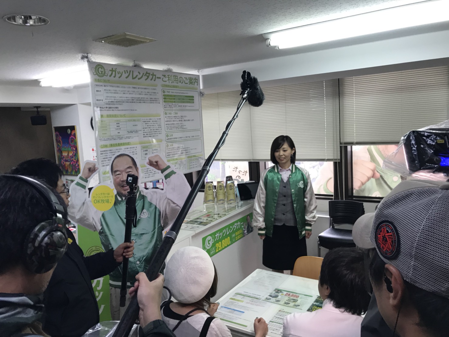 ガッツレンタカー札幌中央店　取材風景１