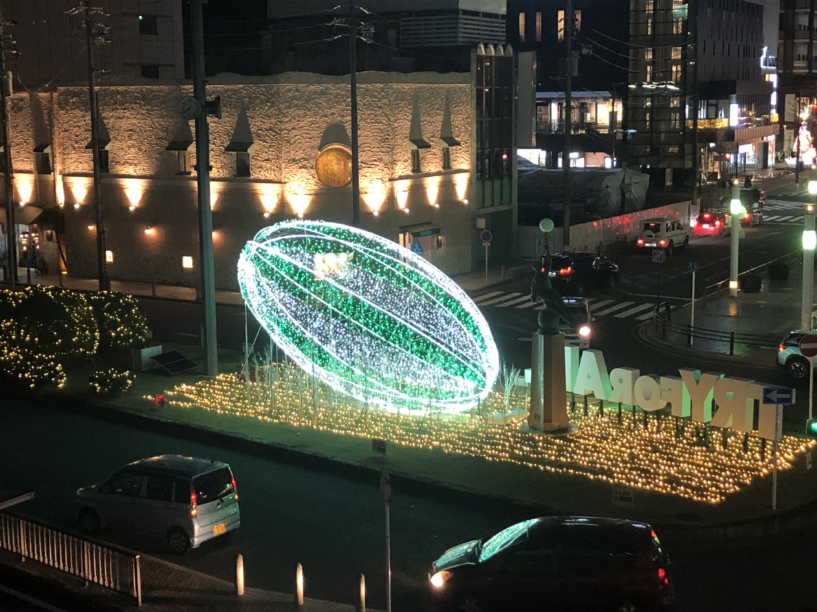 「TRY　FOR　ALL」豊田市イルミネーション！（豊田市駅）