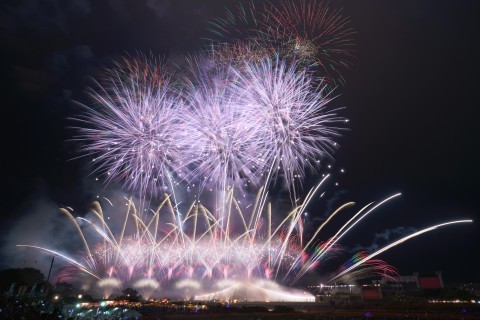 常総きぬ川花火大会（茨城県常総市 旧水海道）