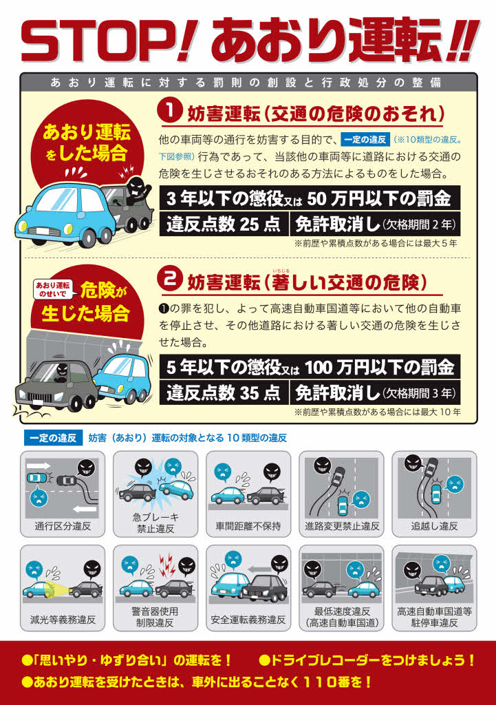 あおり運転厳罰化