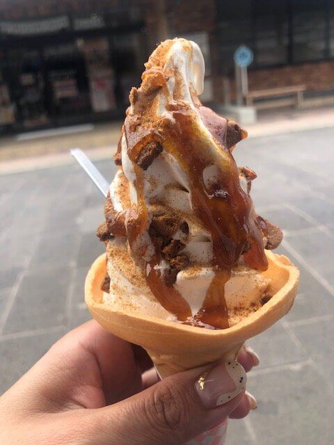 【大分駅前店】みそソフトクリーム(‘ω’)