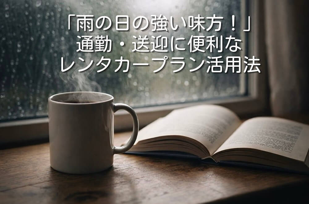 「雨の日の強い味方！」通勤・送迎に便利なレンタカープラン活用法